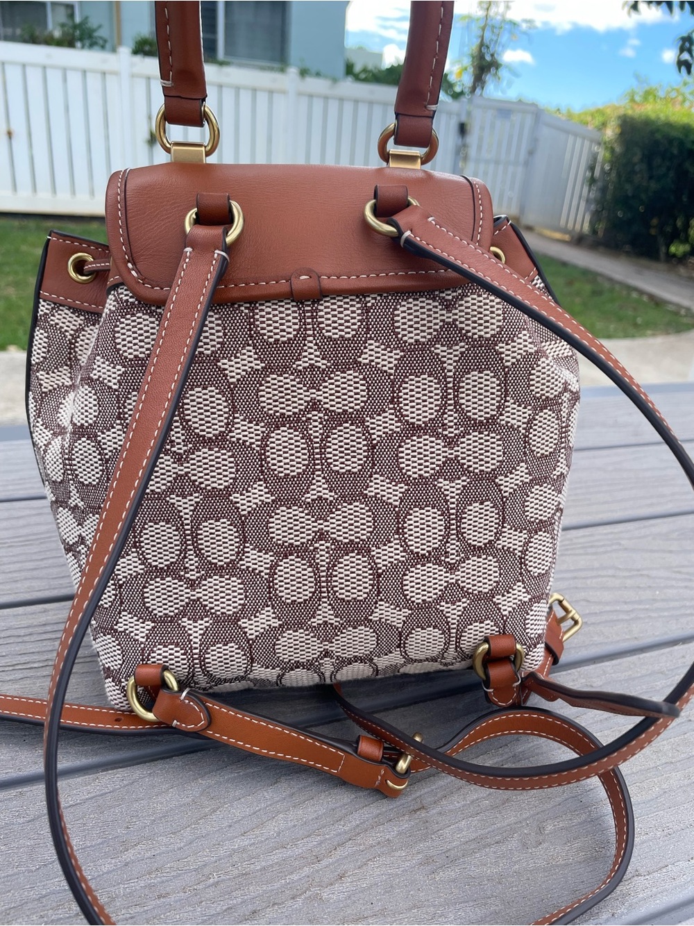Coach Mini Riya Drawstring Backpack - Picture 5 of 16